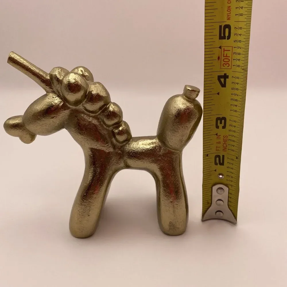 Gold Balloon Unicorn Decoration Paperweight Whimsical Desk Decoration‎